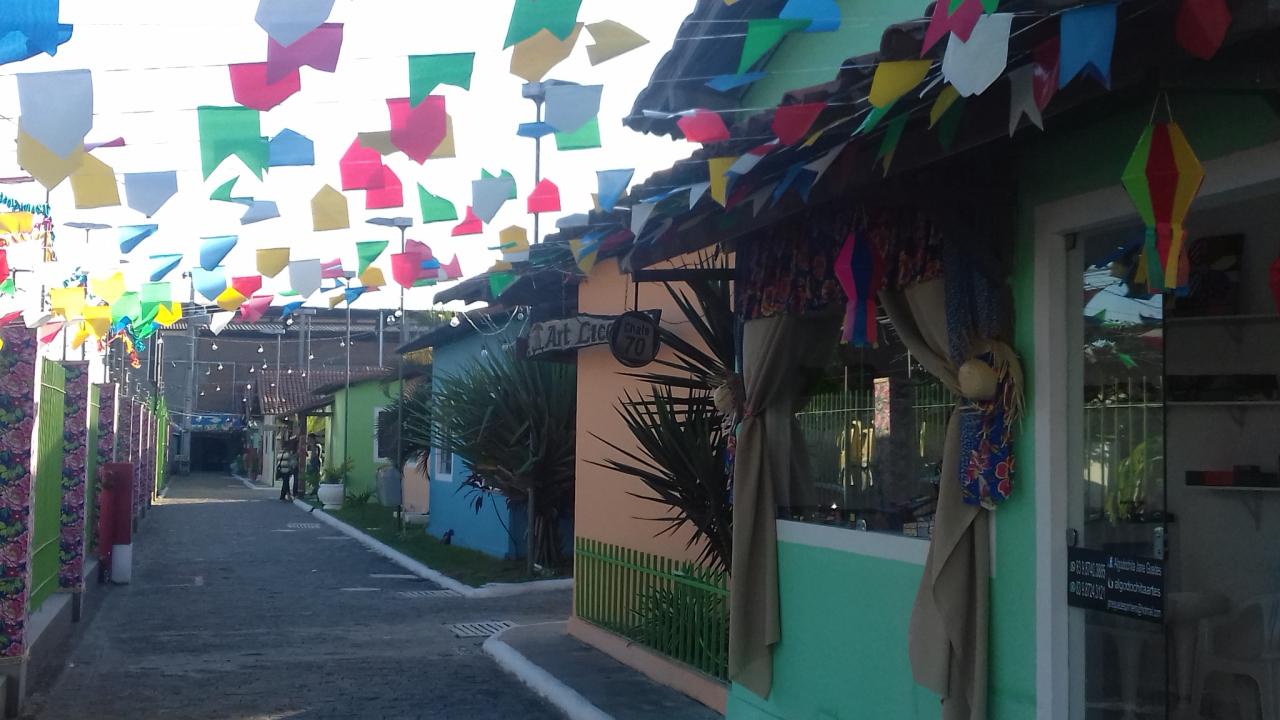 Decoração dos espaços na Vila do Artesão (Foto: Monalisa Araújo)
