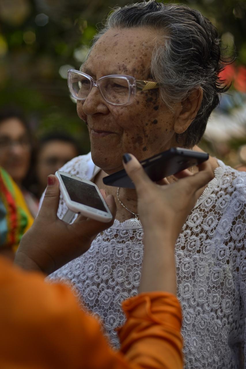 Dona Lenira Lira, grande homenageada pelo evento