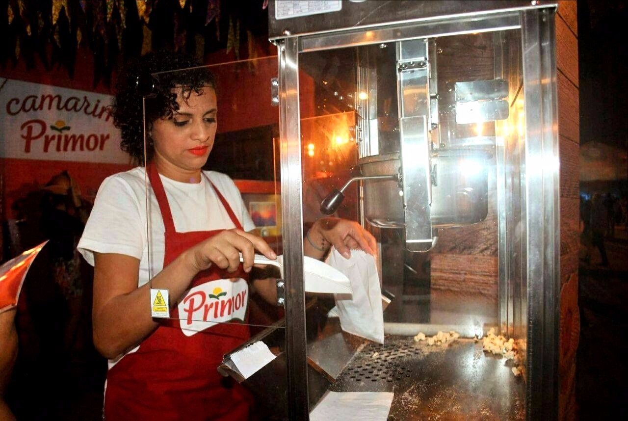 Lanche feito com produtos Primor e entregue após o circuito 