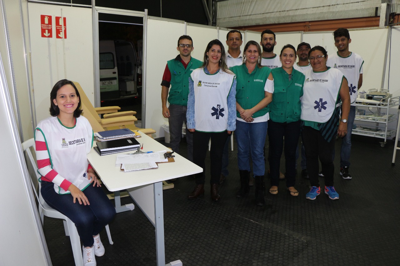 Equipe da secretaria de saúde de Campina Grande