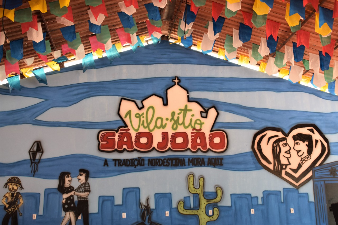 Pintura no novo local da Vila Sítio São João