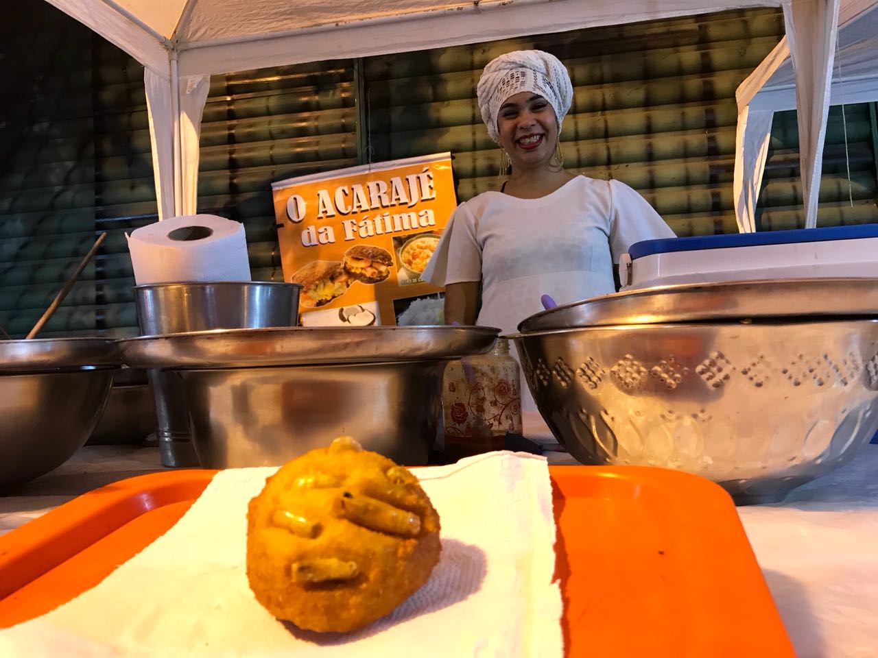 Sheyla dos Santos, segunda geração de comerciantes da Bahia no Maior São joão do Mundo Foto: Pâmela Vital