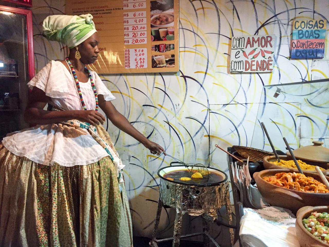 Jariléia. Filha, neta e bisneta das baianas do acarajé.