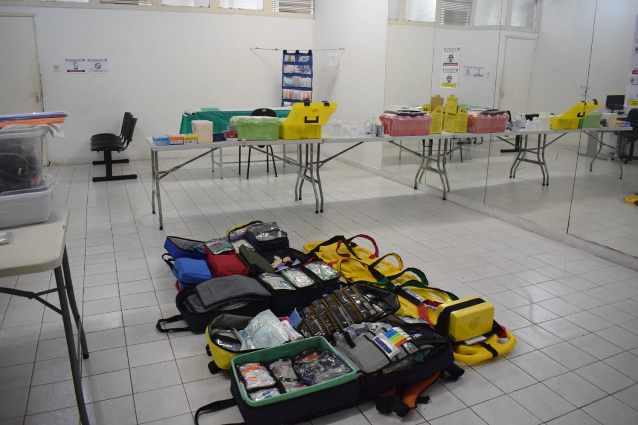 Sala de pronto atendimento da Polícia Militar (Foto: André Luís)